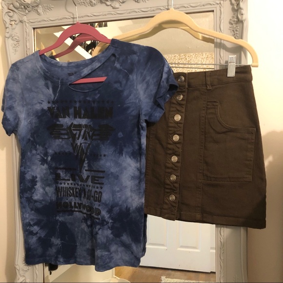 Blue Tie Dye Van Halen Whiskey A Go-Go Tee - Picture 8 of 9